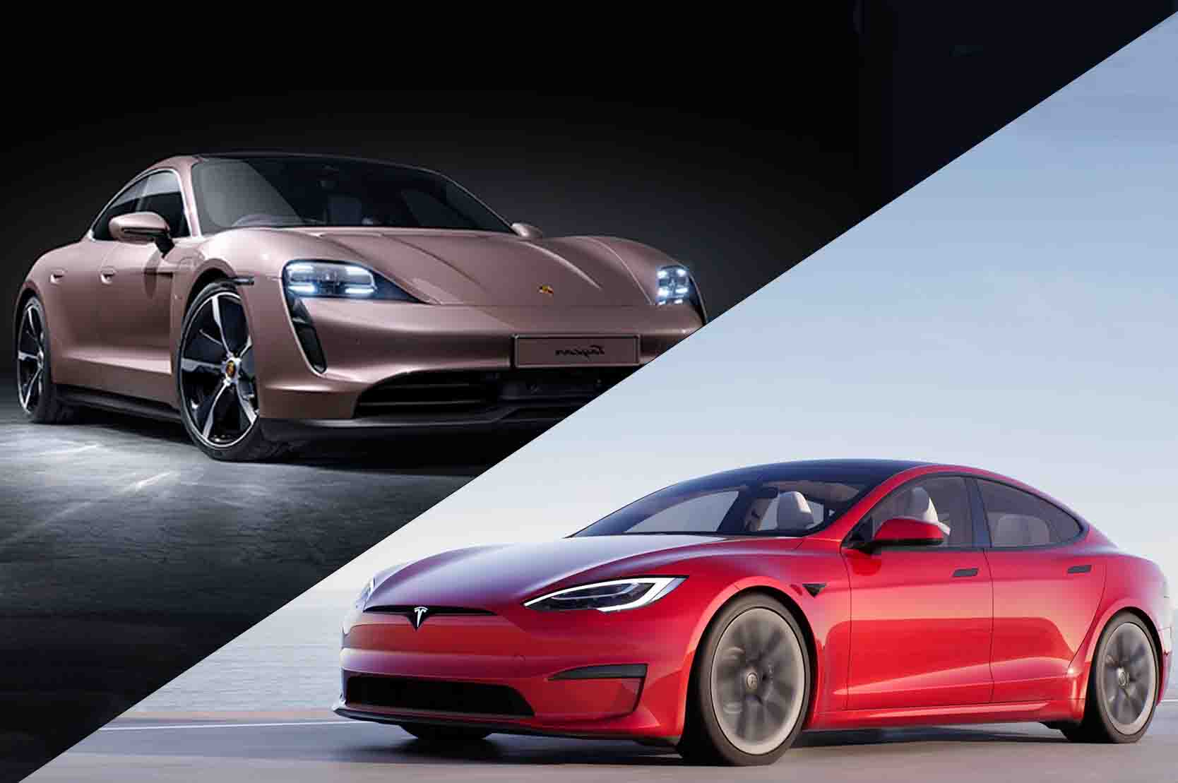 Tesla Model S vs Porsche Taycan Car Comparison | indiGO Auto Group