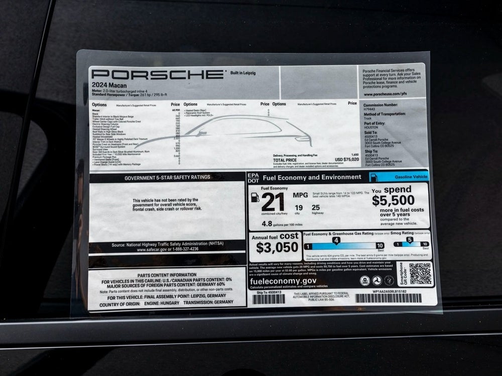 2024 Porsche Macan Macan in Rancho Mirage, TX - indiGO Auto Group